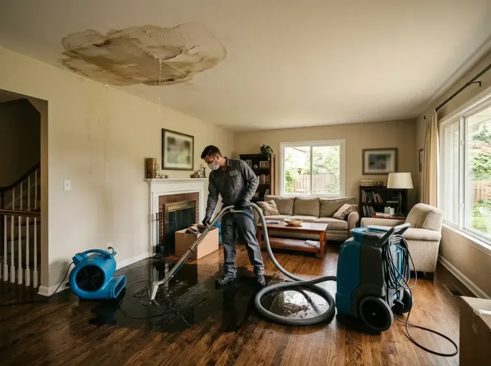 attic-pipe-burst-ceiling-drip-008 — frequently asked questions, Water Damage Restoration & Carpet Care in Fairview, NC